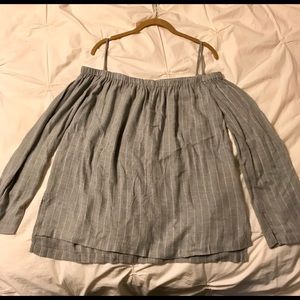 Anthropologie Off the Shoulder Shirt